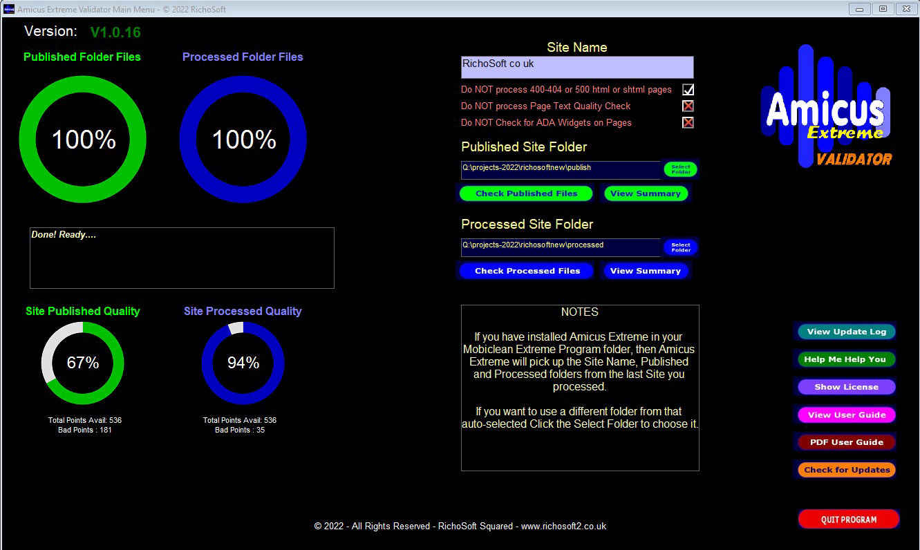 Amicus Extreme Screen Shot